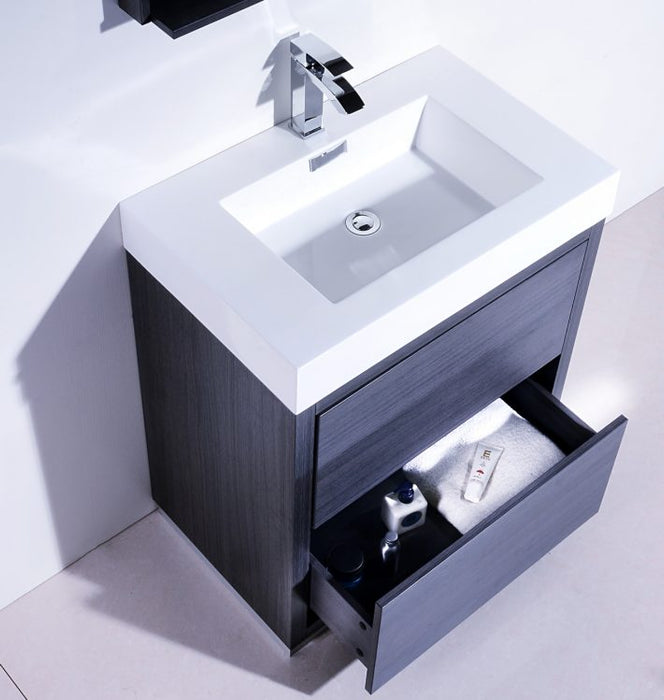 BLISS 30″ FREE STANDING MODERN BATHROOM VANITY