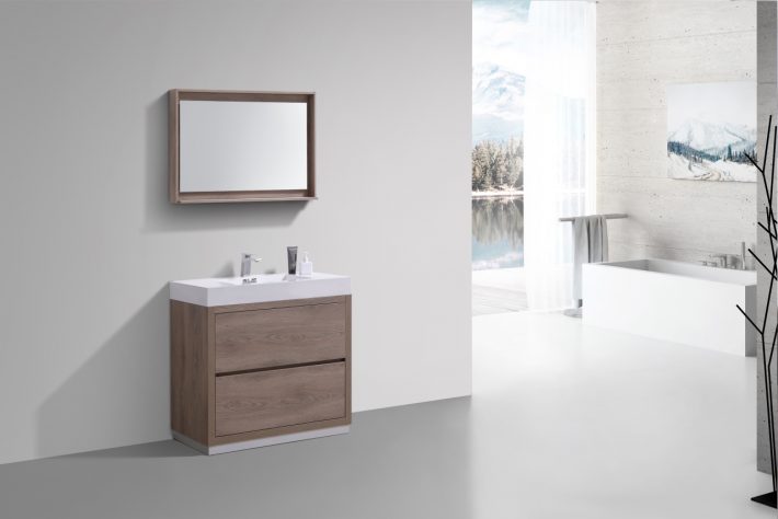 BLISS 36″ FREE STANDING MODERN BATHROOM VANITY