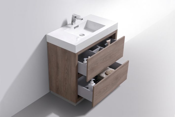 BLISS 40″ FREE STANDING MODERN BATHROOM VANITY