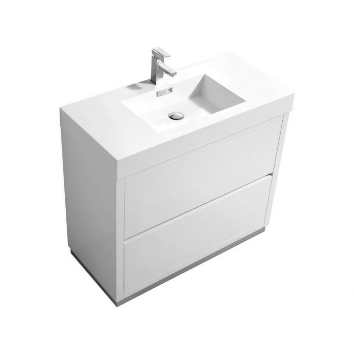 BLISS 40″ FREE STANDING MODERN BATHROOM VANITY