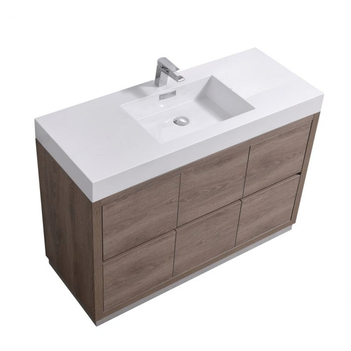 BLISS 48″ FREE STANDING MODERN BATHROOM VANITY