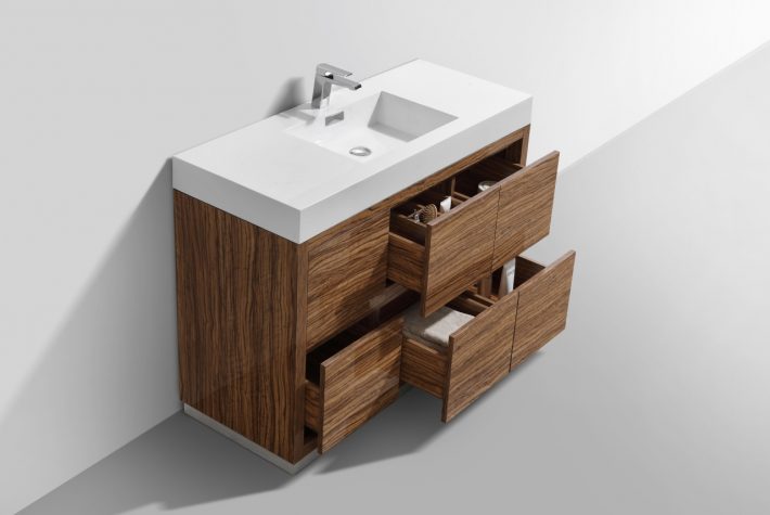 BLISS 48″ FREE STANDING MODERN BATHROOM VANITY