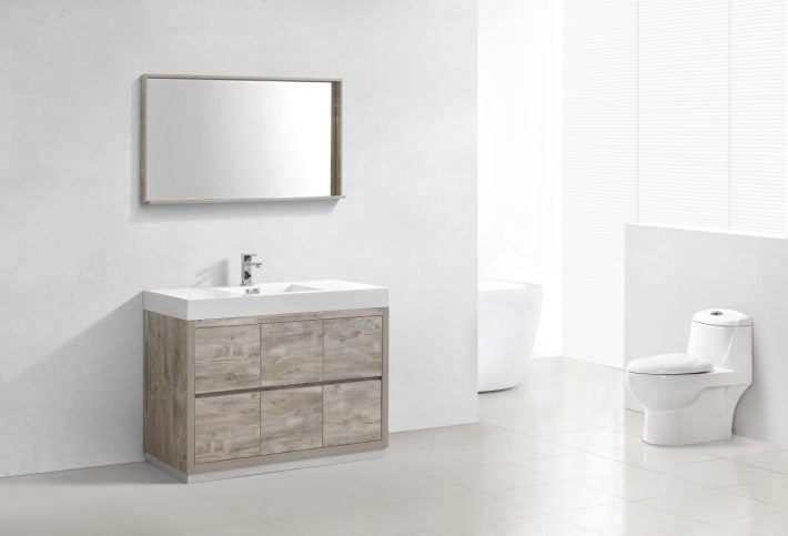 BLISS 48″ FREE STANDING MODERN BATHROOM VANITY