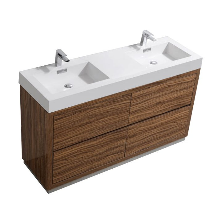 BLISS 60″ FREESTANDING MODERN BATHROOM VANITY