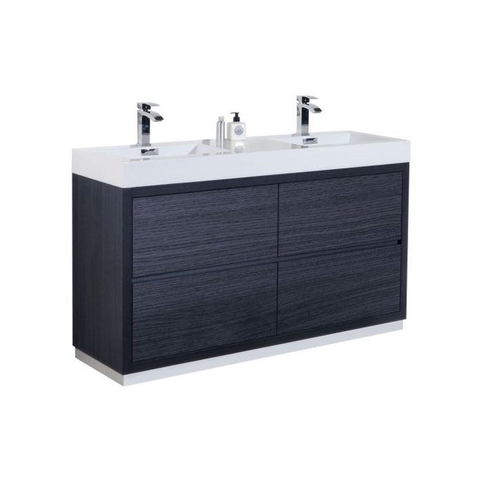 BLISS 60″ FREESTANDING MODERN BATHROOM VANITY