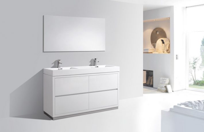 BLISS 60″ FREESTANDING MODERN BATHROOM VANITY