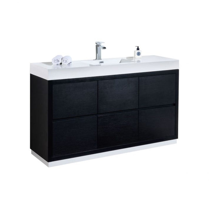 BLISS 60″ SINGLE SINK FREE STANDING MODERN BATHROOM VANITY