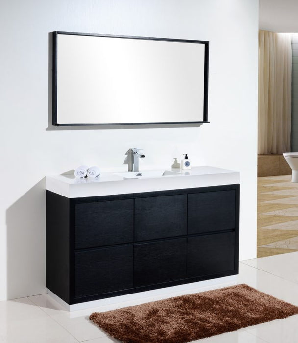 BLISS 60″ SINGLE SINK FREE STANDING MODERN BATHROOM VANITY