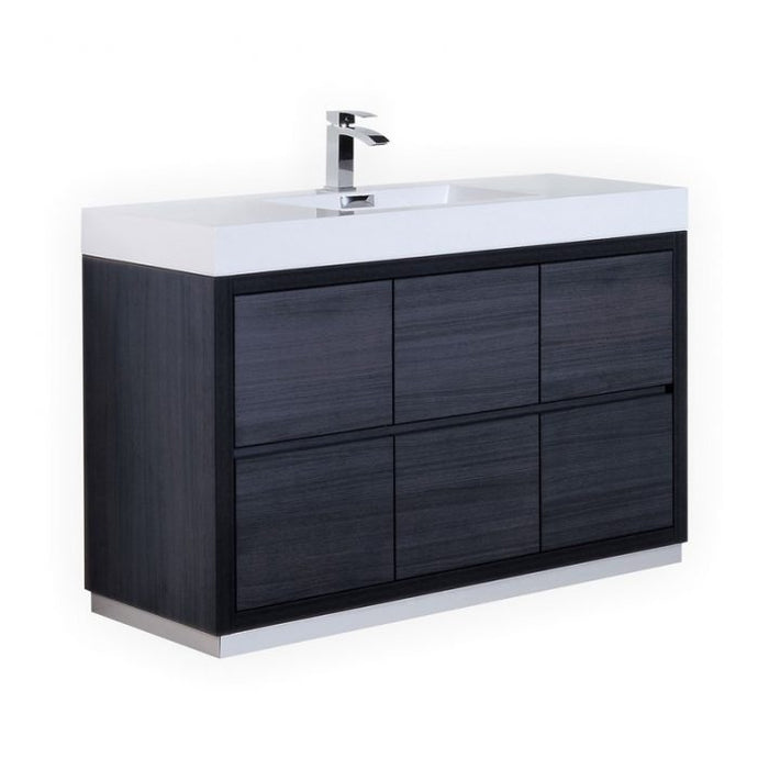 BLISS 60″ SINGLE SINK FREE STANDING MODERN BATHROOM VANITY