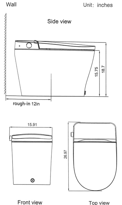 STREAMLINE SMART TOILET ALL-IN-ONE