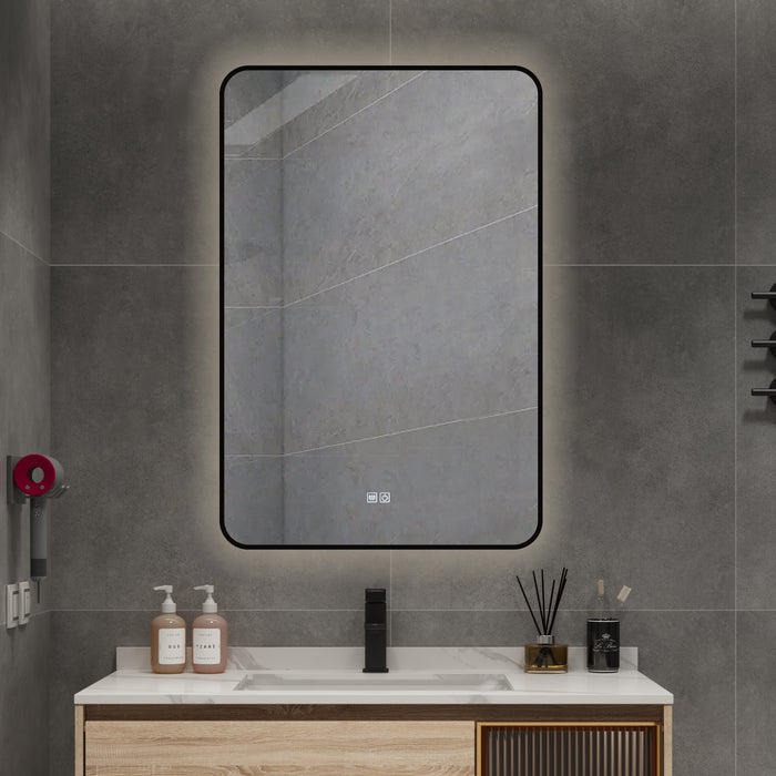 INFINITY RD BACK-LIT FRAMED BATHROOM LED VANITY MIRROR