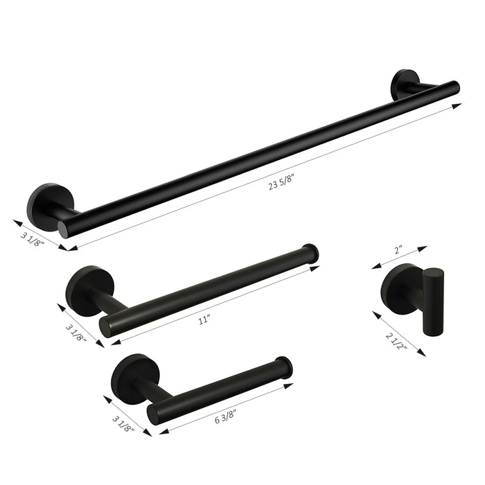 LOUTH 4-Pics Bathroom Hardware Sets