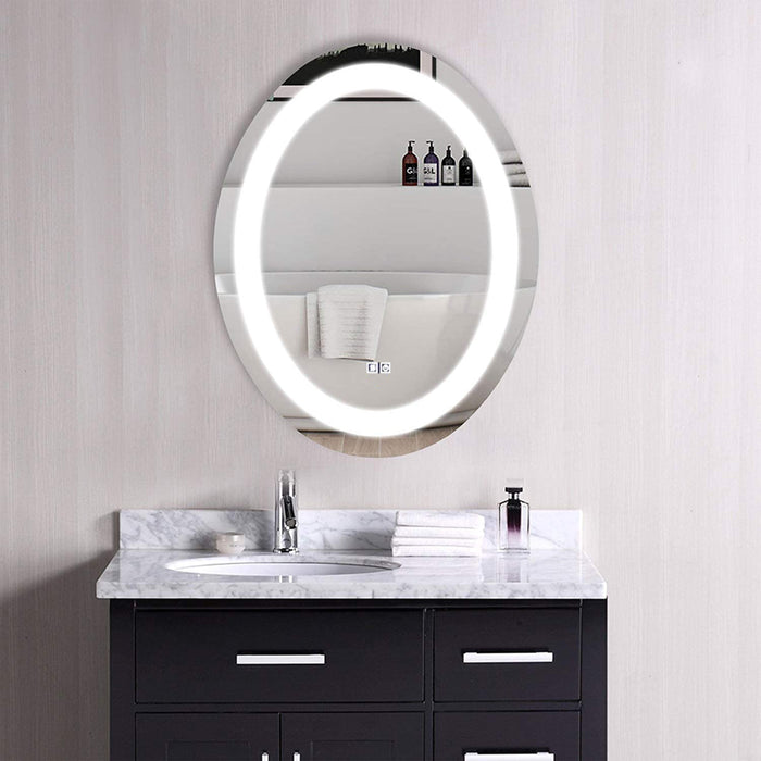 OVAL BATHROOM LED VANITY MIRROR