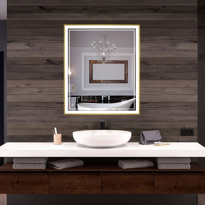 INFINITY SP FRONT-LIT FRAMED BATHROOM LED VANITY MIRROR