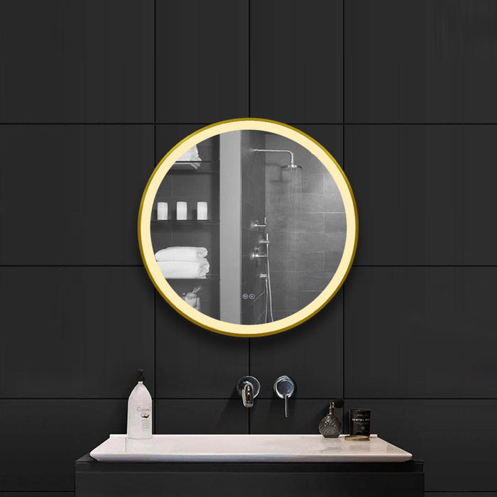 INFINITY ROUND FRAMED BATHROOM LED VANITY MIRROR