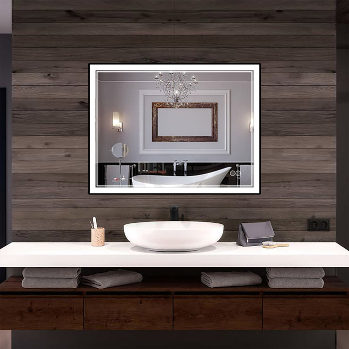 INFINITY SP FRONT-LIT FRAMED BATHROOM LED VANITY MIRROR