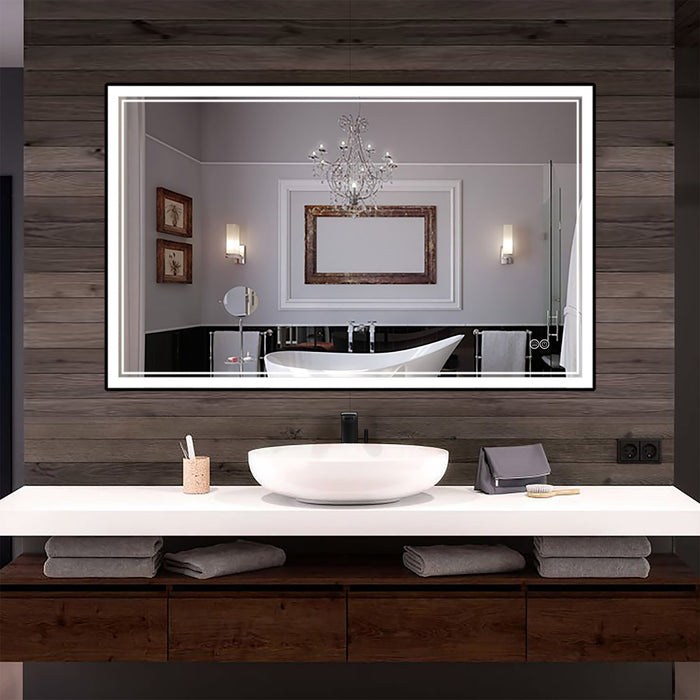 INFINITY SP FRONT-LIT FRAMED BATHROOM LED VANITY MIRROR