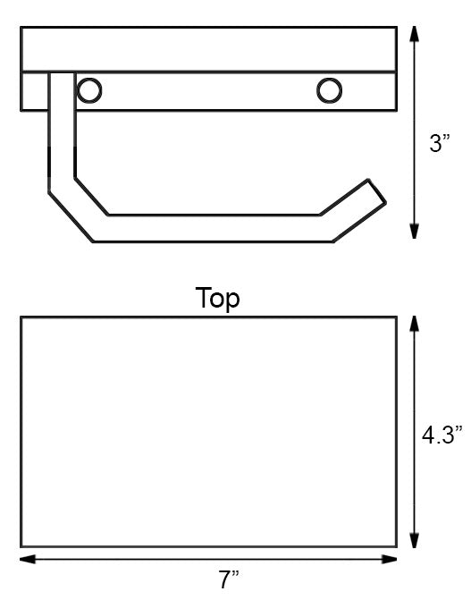 MADISON Bathroom Toilet Paper Single Holder With Shelf